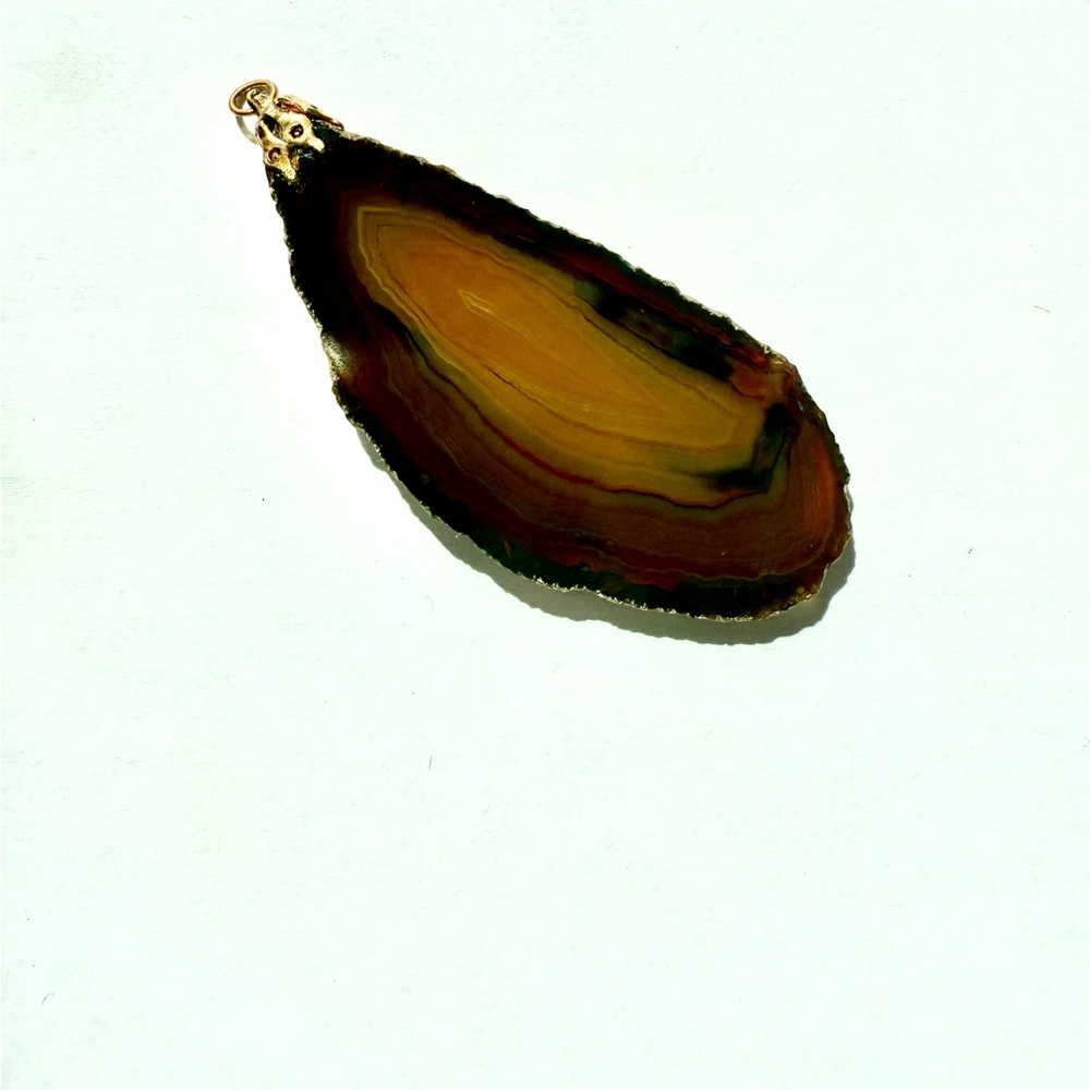 Natural Brown Agate Pendant